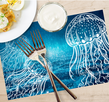 Tischsets originell medusen-ozeanszene - TenStickers