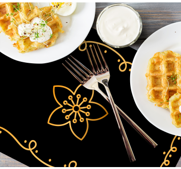 Tischsets originell mit anmutigem botanischen element - TenStickers