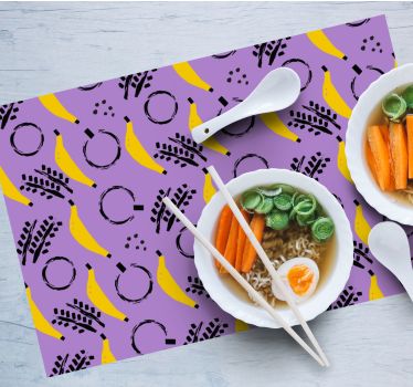 Tischsets originell mit bananenmuster - TenStickers
