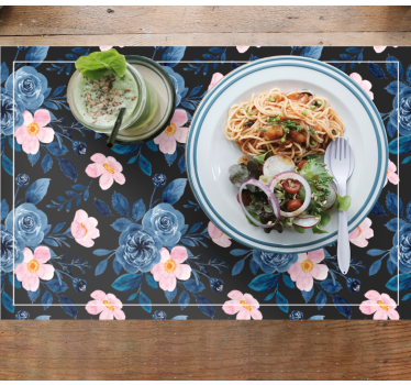 Tischsets originell mit botanisch strukturiertem design - TenStickers