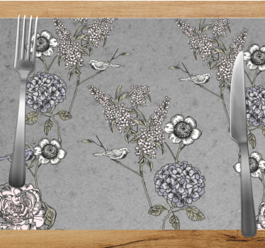 Tischsets originell mit botanischem akzent - TenStickers