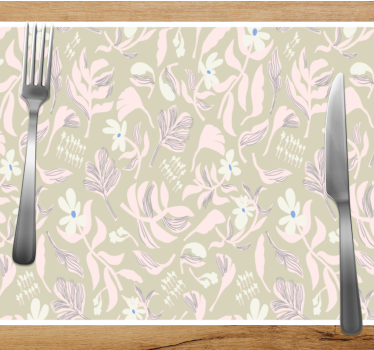 Tischsets originell mit botanischer blätter-inspiration - TenStickers