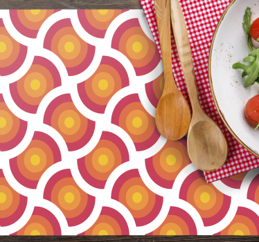 Tischsets originell mit buntem musterdesign - TenStickers