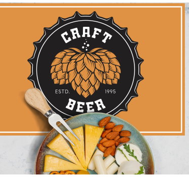 Tischsets originell mit craft beer logo - TenStickers