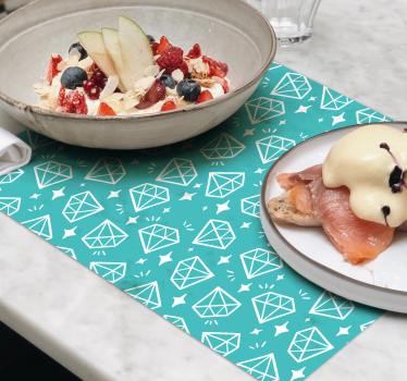 Tischsets originell mit diamantförmigem muster - TenStickers