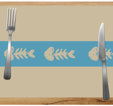 Tischsets originell mit einzigartigem fischgrätenmuster - TenStickers