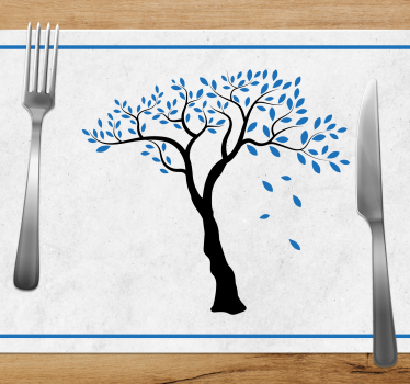 Tischsets originell mit elegantem baum-motiv - TenStickers