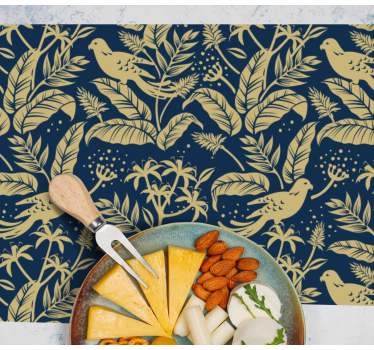 Tischsets originell mit elegantem blattmotiv - TenStickers