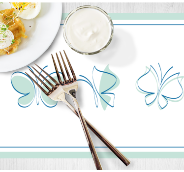 Tischsets originell mit eleganten schmetterlingsmotiven - TenStickers
