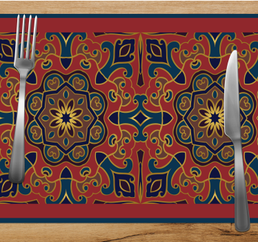Tischsets originell mit filigranem blumendesign - TenStickers