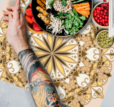 Tischsets originell mit filigranem geometrischem muster - TenStickers