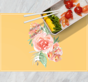 Tischsets originell mit floralem muster - TenStickers