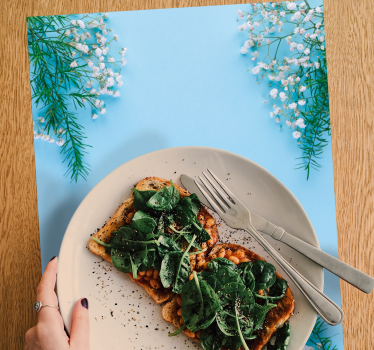 Tischsets originell mit floralem tischakzent - TenStickers