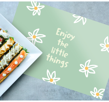 Tischsets originell mit gänseblümchen-motiv - TenStickers