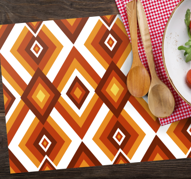 Tischsets originell mit geometrischem diamantmuster - TenStickers