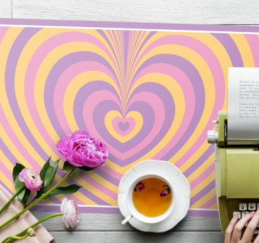 Tischsets originell mit herzmuster-lagen - TenStickers