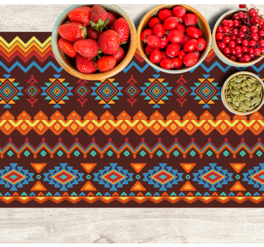 Tischsets originell mit lebhaftem geometrischen element - TenStickers