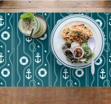 Tischsets originell mit maritimem ankerdesign - TenStickers