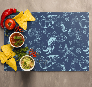 Tischsets originell mit maritimem druck - TenStickers