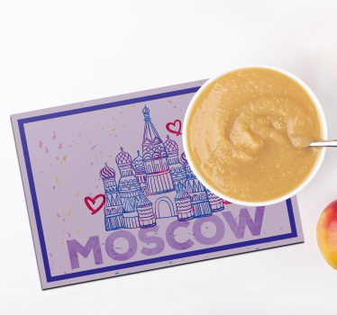 Tischsets originell mit moskauer wahrzeichen illustration - TenStickers