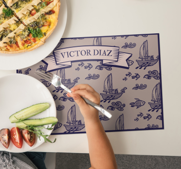 Tischsets originell mit segelmuster - TenStickers