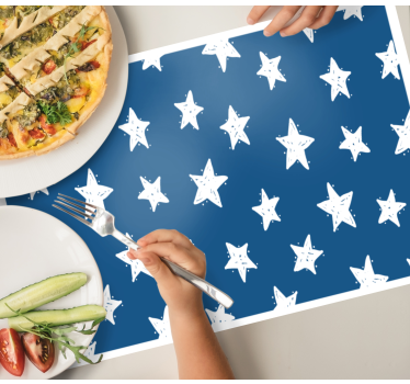 Tischsets originell mit sternenmuster hintergrund - TenStickers
