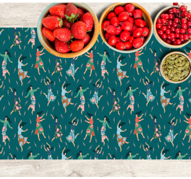Tischsets originell mit tanzenden frauen motiven - TenStickers