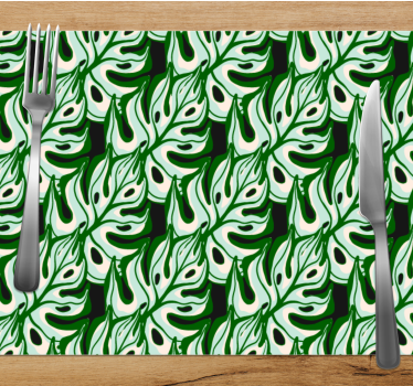 Tischsets originell mit üppigem blättermotiv - TenStickers
