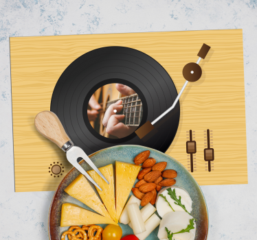 Tischsets originell mit vinyl-schallplatten-design - TenStickers