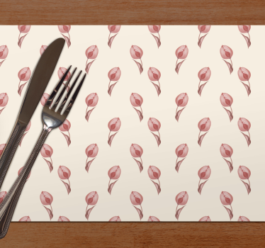 Tischsets originell mit zartem blumenmuster - TenStickers