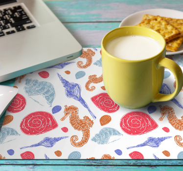 Tischsets originell muscheln und seepferdchen - TenStickers