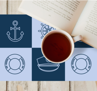 Tischsets originell nautische symbole matte - TenStickers