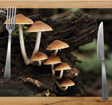Tischsets originell pilzcluster porträt - TenStickers