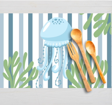 Tischsets originell quallen unterwasserwelt - TenStickers