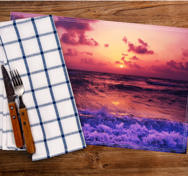 Tischsets originell sonnenuntergang am ozean - TenStickers