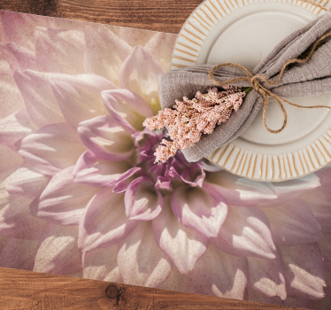 Tischsets originell zarte blumenmuster - TenStickers