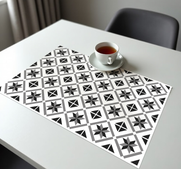 Tischsets originell zementfliesen - TenStickers