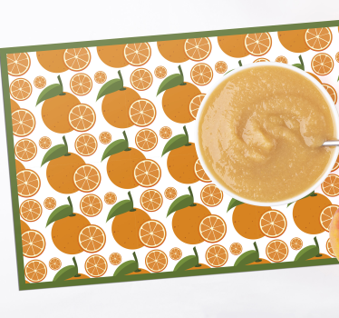 Tischsets originell zitrusfrucht arrangement - TenStickers