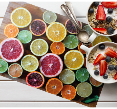 Tischsets originell zitrusfrüchte arrangement - TenStickers