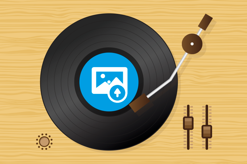 Tischsets originell mit vinyl-schallplatten-design - TenStickers