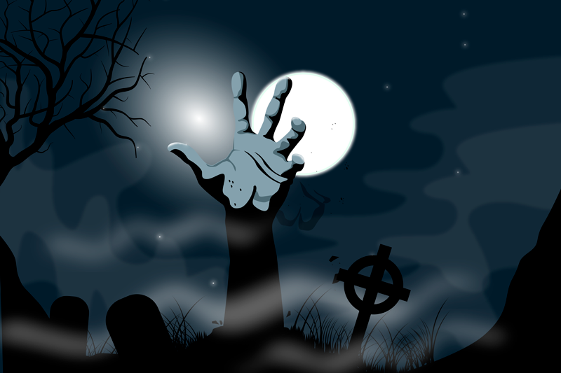 Tischset rechteckig Untoter - TenStickers