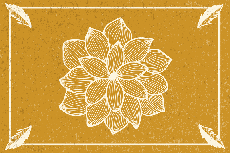 Platzset Paisley Blumenherde paisley - TenStickers