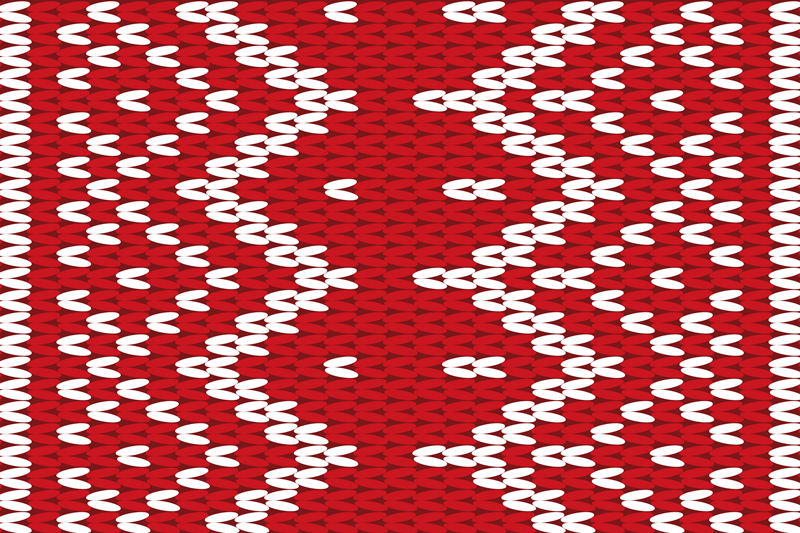 Tischset textur rotes geometrisches muster - TenStickers