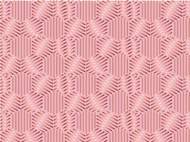 Tischset modern Metallisches sechseck - TenStickers