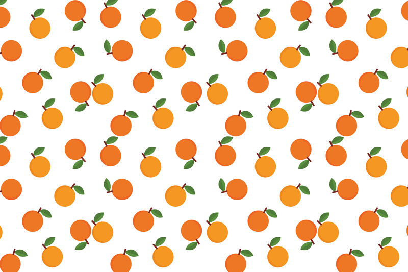 Tischsets originell mit orangemuster - TenStickers