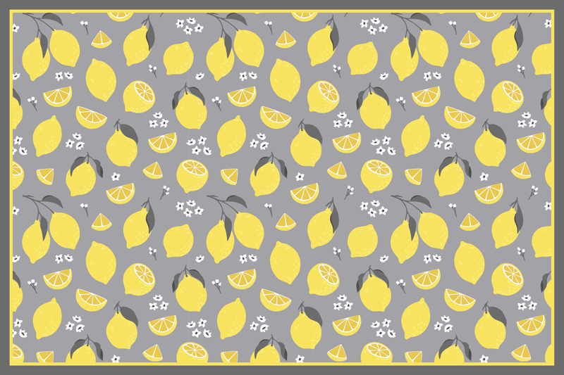 Tischsets originell im zitronenmuster - TenStickers