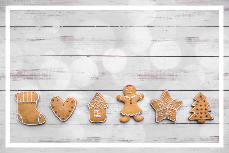 Tischset weihnachten lebkuchen-kekse sortiment - TenStickers