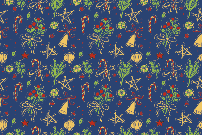 Tischset weihnachten mit weihnachtlichem design - TenStickers