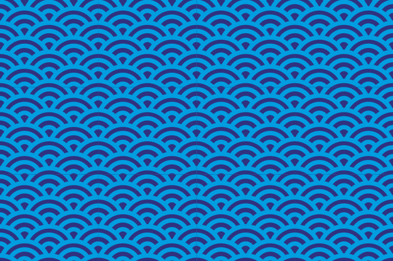 Tischset textur mit geschwungenem wellenmuster - TenStickers