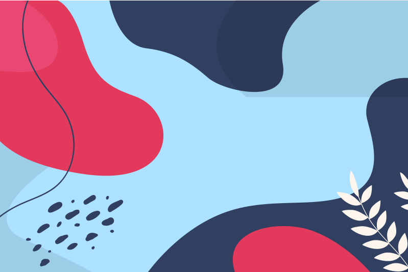 Tischsets originell mit bunten abstrakten formen - TenStickers